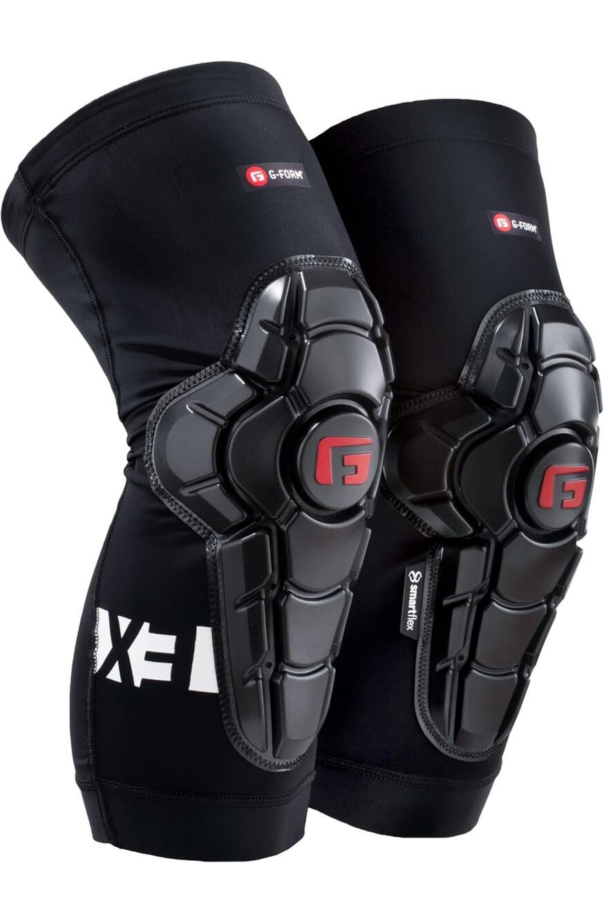 G‑Form Pro‑X3 MTB Knee Guards – XS – Black w/ Red Logo – New 🖤🚴
